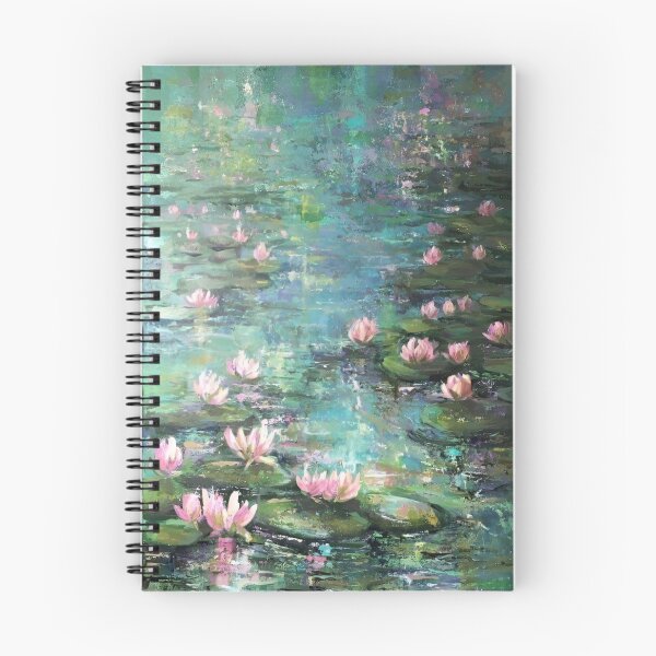 Item preview, Water Lilies by Claude Monet Fan Art Watercolor Painting Vintage Botanical Floral Flowers Nature Digital Illustration designed and sold by Matt_Smith.