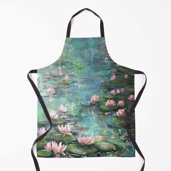 Item preview, Water Lilies by Claude Monet Fan Art Watercolor Painting Vintage Botanical Floral Flowers Nature Digital Illustration designed and sold by Matt_Smith.