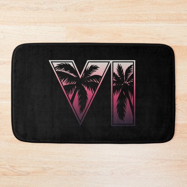 Item preview, GTA 6 Grand Theft Auto 6 Vice City Logo Red and Black Gradient designed and sold by BubblePopRed.