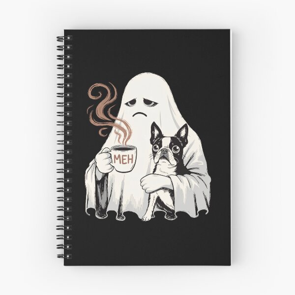 Item preview, Meh Ghost Coffee and Boston Terrier Funny Spooky Gift designed and sold by Zizo-DR44.