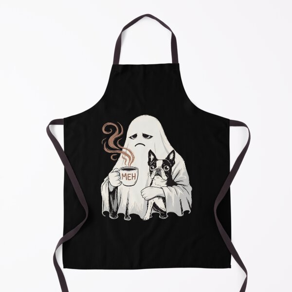 Item preview, Meh Ghost Coffee and Boston Terrier Funny Spooky Gift designed and sold by Zizo-DR44.