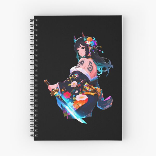 Item preview, Anime Warrior Girl Katana Tattoo Kimono Art designed and sold by Gardenhire12.