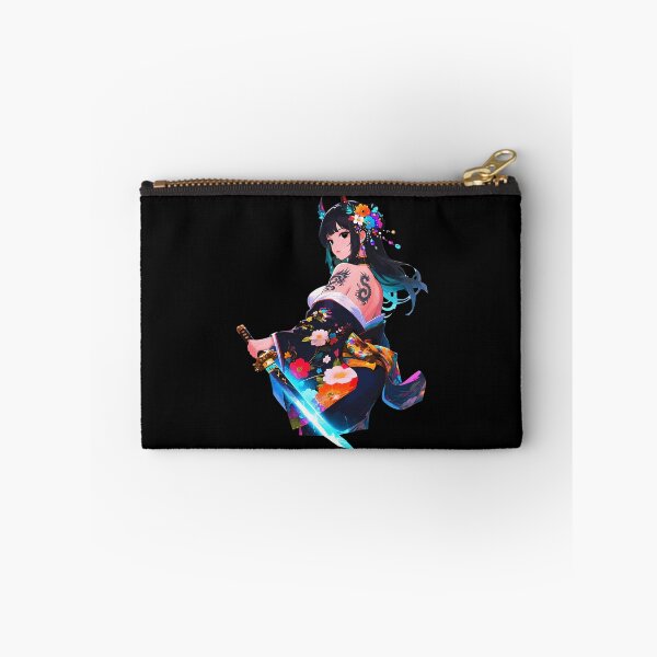 Item preview, Anime Warrior Girl Katana Tattoo Kimono Art designed and sold by Gardenhire12.
