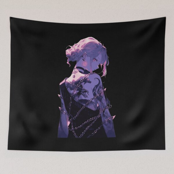 Item preview, Anime Dragon Tattoo Back Print Edgy Chain  designed and sold by Sienkiewicz99.