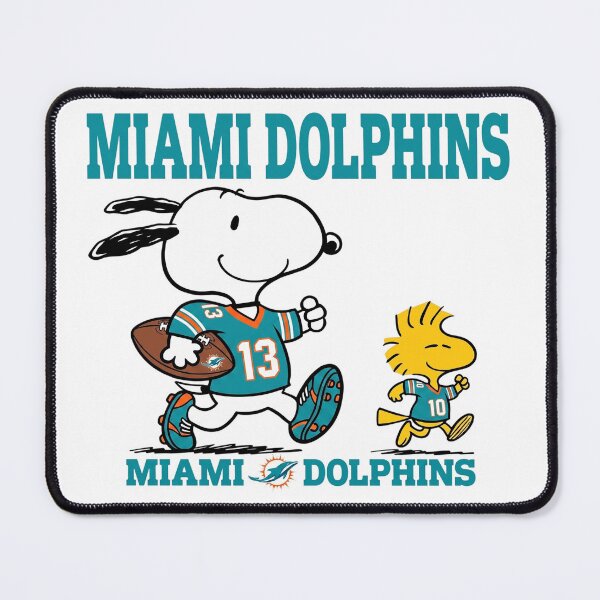 Item preview, Snoopy Miami Dolphins Game Day Football Fan Art designed and sold by CaneufeyCip.