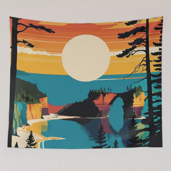 Item preview, Exploring Pictured Rocks National Lakeshore designed and sold by ShopieHome.