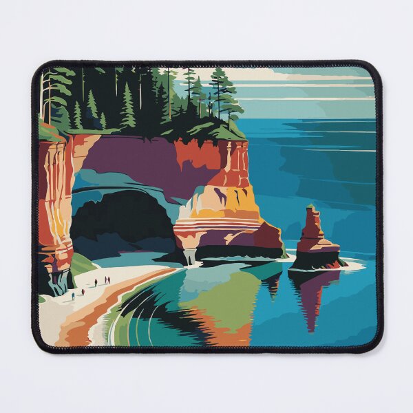 Item preview, Textures of Time: Pictured Rocks National Lakeshore designed and sold by ShopieHome.