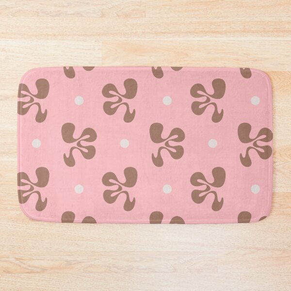 Item preview, Cheerful Whimsy Pink and Mocha Abstract Shapes Pattern designed and sold by kierkegaard.