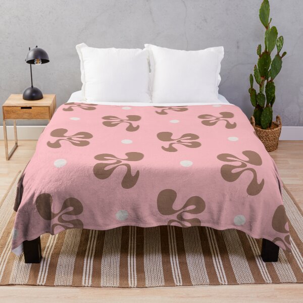 Item preview, Cheerful Whimsy Pink and Mocha Abstract Shapes Pattern designed and sold by kierkegaard.