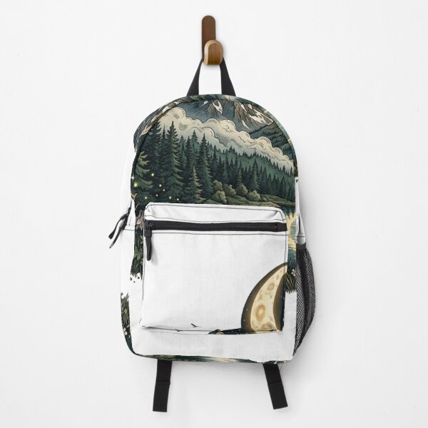 Item preview, Moonlit Mountain Forest – Wild Nature designed and sold by meghnad.