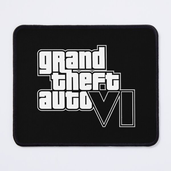 Item preview, GTA 6 Grand Theft Auto 6 Vice City Logo White designed and sold by BubblePopRed.
