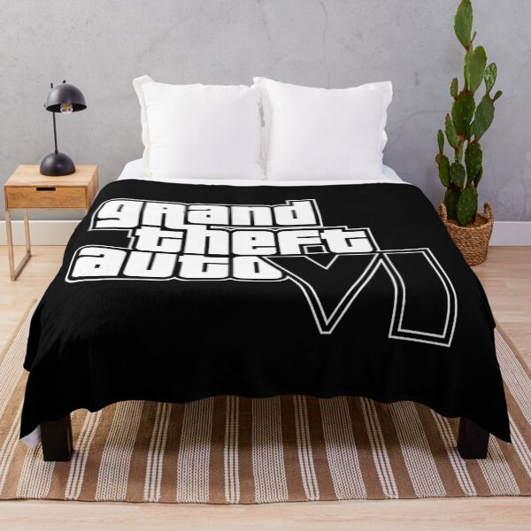 Artikelvorschau, GTA 6 Grand Theft Auto 6 Vice City Logo Weiß entworfen und verkauft von BubblePopRed.