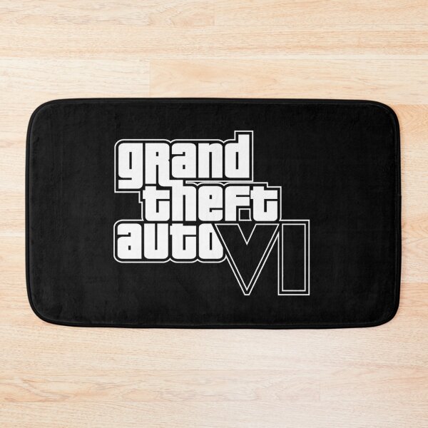 Item preview, GTA 6 Grand Theft Auto 6 Vice City Logo White designed and sold by BubblePopRed.