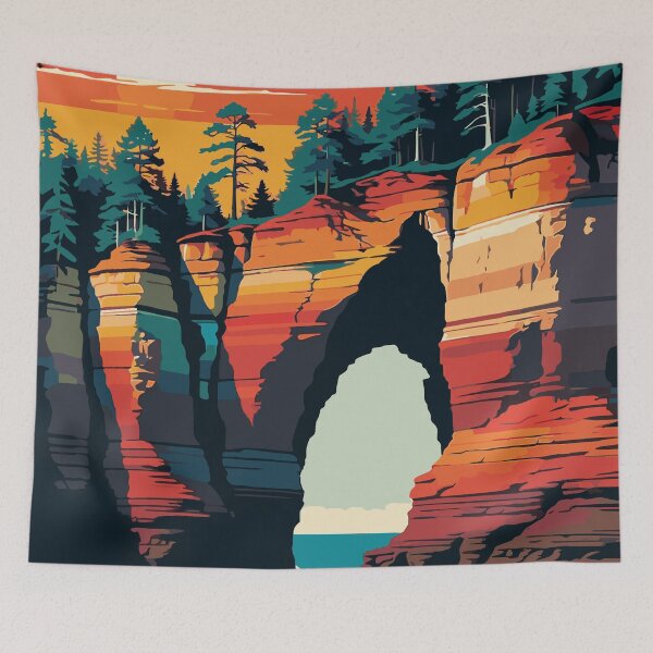 Item preview, Michigan's Masterpiece: The Grandeur of Pictured Rocks designed and sold by ShopieHome.
