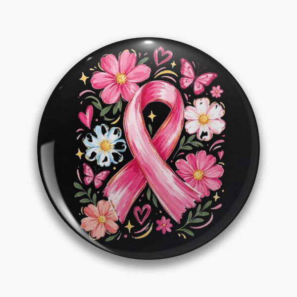 Item preview, Pink Ribbon Floral Butterfly Breast Cancer Awareness designed and sold by haitrieuic96.