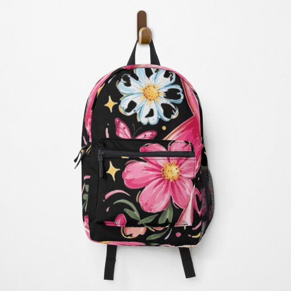 Item preview, Pink Ribbon Floral Butterfly Breast Cancer Awareness designed and sold by haitrieuic96.