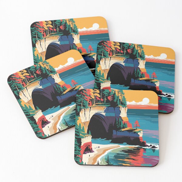 Item preview, The Painted Cliffs of Lake Superior: Pictured Rocks designed and sold by ShopieHome.