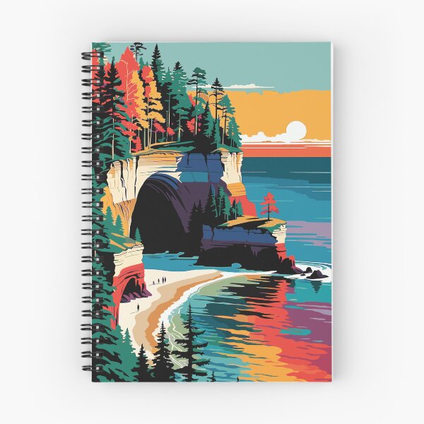 Item preview, The Painted Cliffs of Lake Superior: Pictured Rocks designed and sold by ShopieHome.