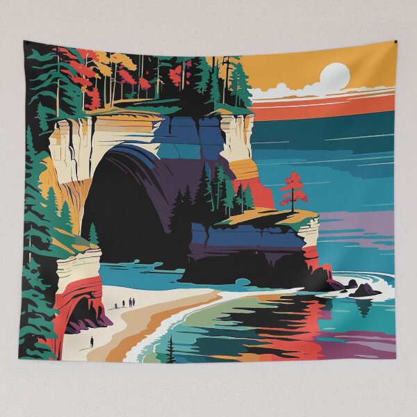 Item preview, The Painted Cliffs of Lake Superior: Pictured Rocks designed and sold by ShopieHome.