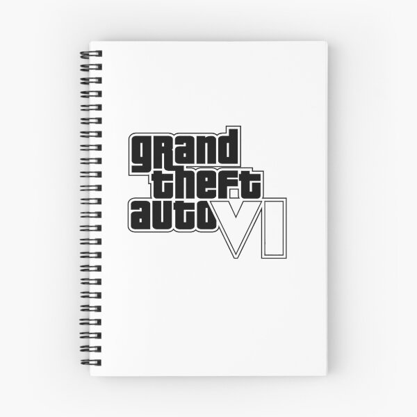 Item preview, GTA 6 Grand Theft Auto 6 Vice City Logo Black designed and sold by BubblePopRed.