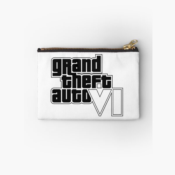 Item preview, GTA 6 Grand Theft Auto 6 Vice City Logo Black designed and sold by BubblePopRed.