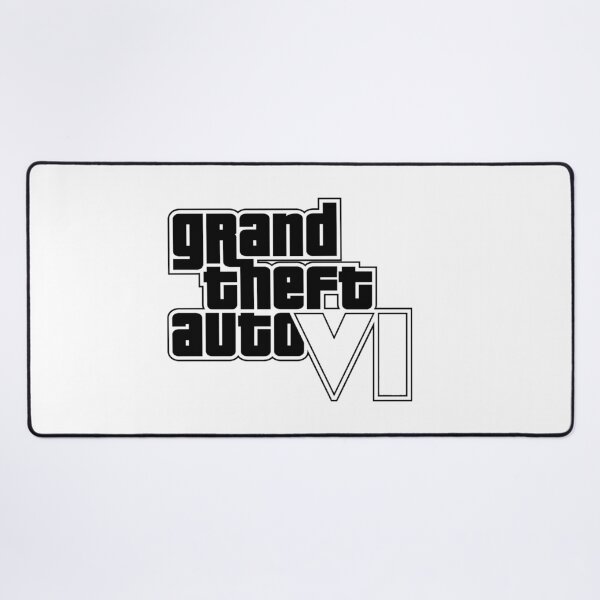 Item preview, GTA 6 Grand Theft Auto 6 Vice City Logo Black designed and sold by BubblePopRed.