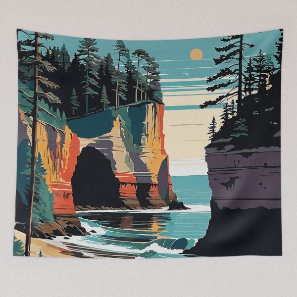 Item preview, Organic Design Inspired by Pictured Rocks National Lakeshore designed and sold by ShopieHome.