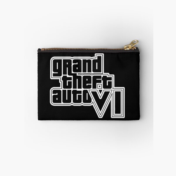 Item preview, GTA 6 Grand Theft Auto 6 Vice City Logo Black + White Outline designed and sold by BubblePopRed.