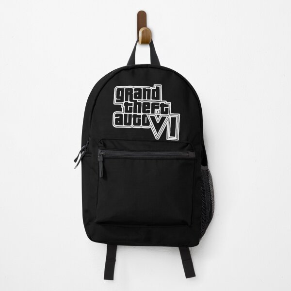 Item preview, Logotipo de GTA 6 Grand Theft Auto 6 Vice City en blanco y negro designed and sold by BubblePopRed.