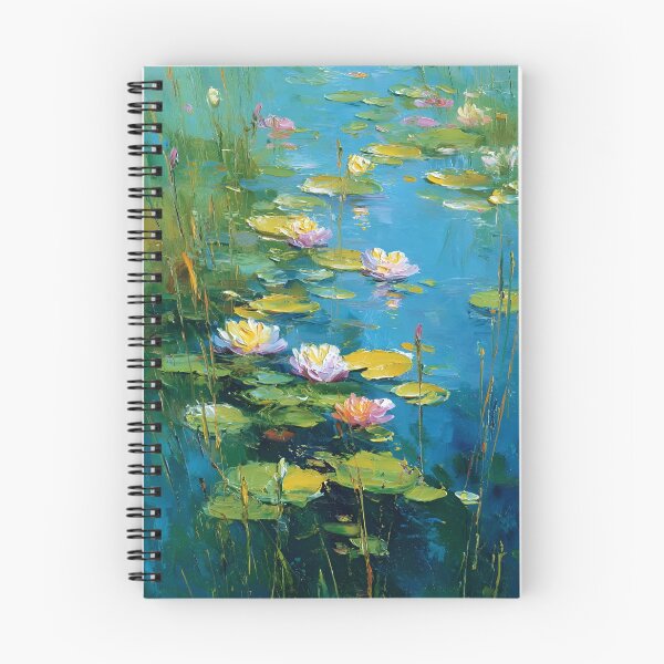 Item preview, Water Lilies by Claude Monet Fan Art Watercolor Painting Vintage Botanical Floral Flowers Nature Digital Illustration designed and sold by Matt_Smith.