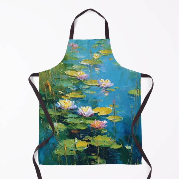 Item preview, Water Lilies by Claude Monet Fan Art Watercolor Painting Vintage Botanical Floral Flowers Nature Digital Illustration designed and sold by Matt_Smith.