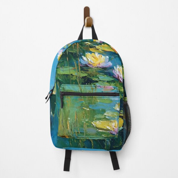 Item preview, Water Lilies by Claude Monet Fan Art Watercolor Painting Vintage Botanical Floral Flowers Nature Digital Illustration designed and sold by Matt_Smith.
