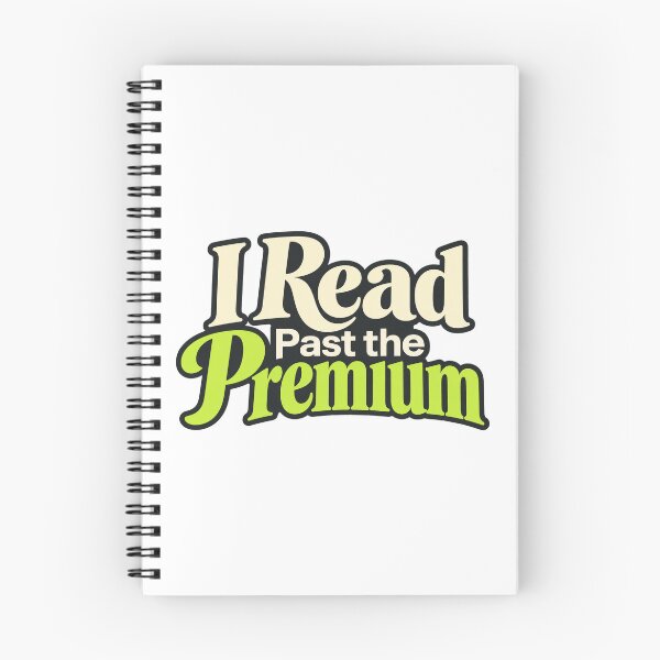 Item preview, I Read Past the Premium Options Lettering Art designed and sold by Bikivuno.