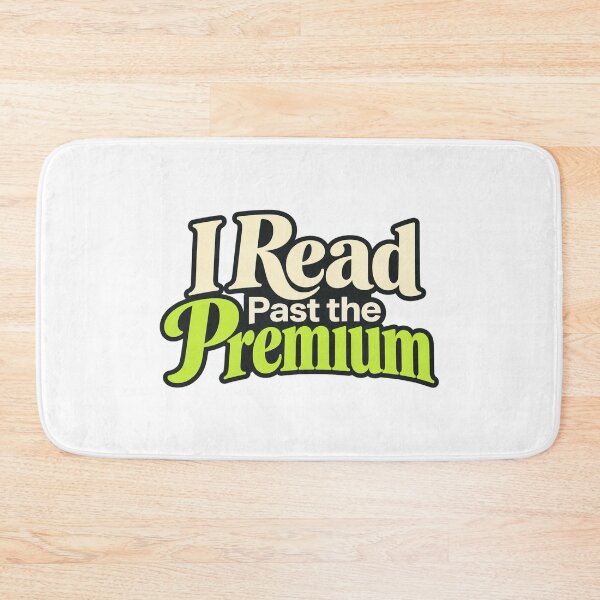 Item preview, I Read Past the Premium Options Lettering Art designed and sold by Bikivuno.