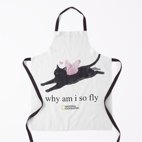 Item preview, Why Am I So Fly Black Cat Fairy Wings Funny Cute Graphic designed and sold by VelourEmber.
