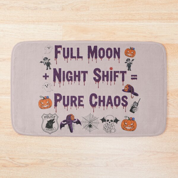 Item preview, Full Moon Night Shift Chaos Police Firefighter Graphic designed and sold by Exquisite Design Studio „Paculówka”.
