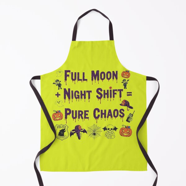Item preview, Full Moon Night Shift Chaos Police Firefighter Graphic designed and sold by Exquisite Design Studio „Paculówka”.