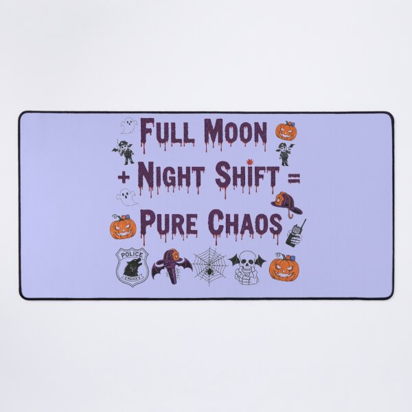 Item preview, Full Moon Night Shift Chaos Police Firefighter Graphic designed and sold by Exquisite Design Studio „Paculówka”.