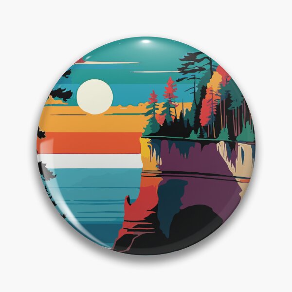 Item preview, Capturing the Colors of Pictured Rocks designed and sold by ShopieHome.