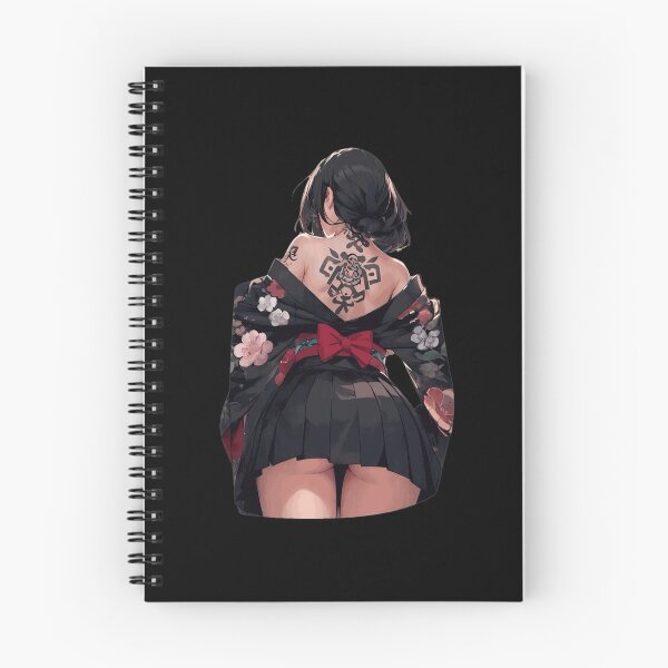 Item preview, Anime Girl Kimono Tattoo Back Art designed and sold by Mccracker40.