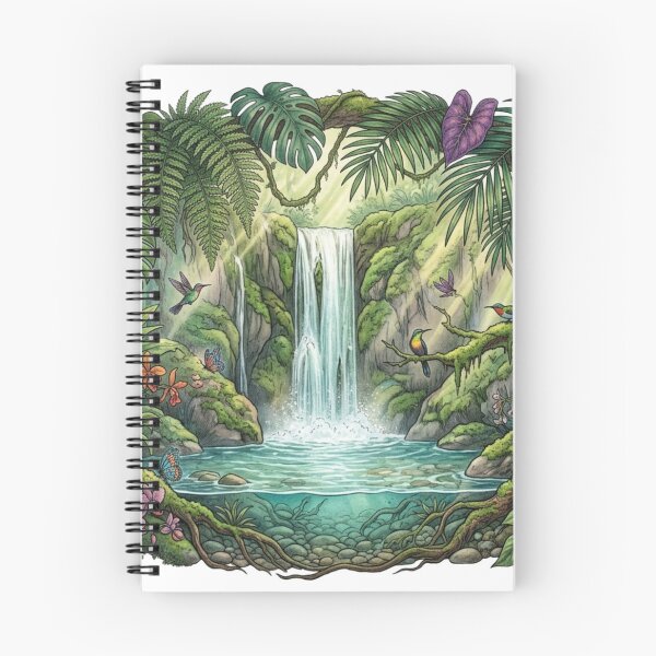 Item preview, Secret Waterfall Garden – Hidden Paradise designed and sold by meghnad.
