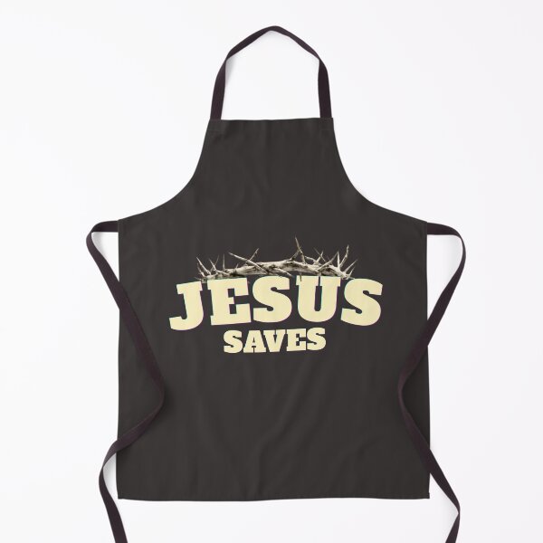 Item preview, Jesus Saves - Crown of Thorns Christian Faith Typography designed and sold by Emmafeystilo.