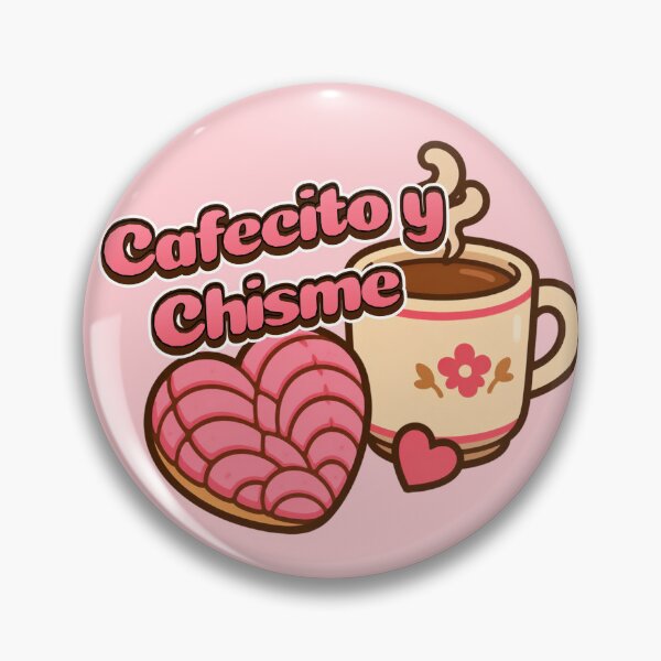 Item preview, Cafecito y Chisme Corazón Concha designed and sold by PixelBrujeria.