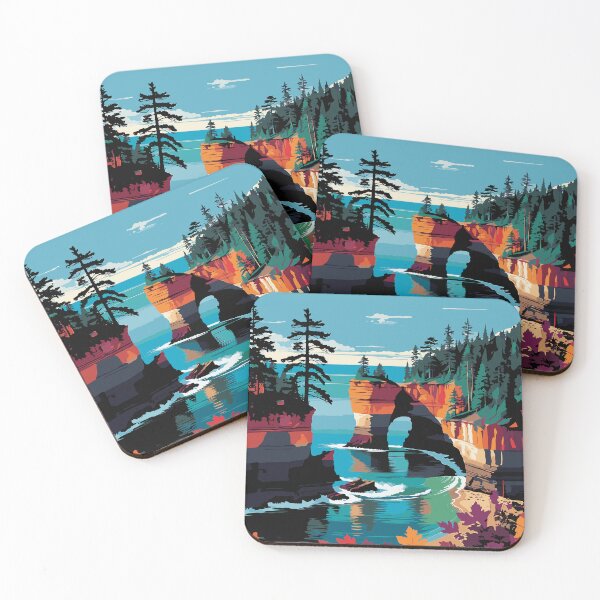 Item preview, The Artistry of Pictured Rocks National Lakeshore designed and sold by ShopieHome.