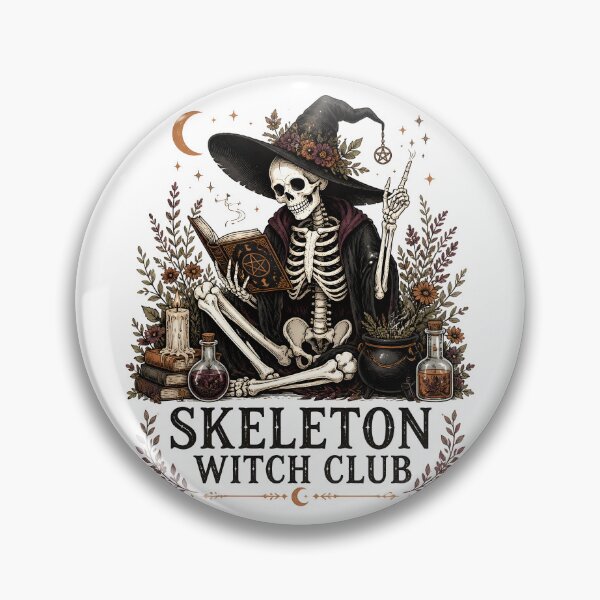 Item preview, Skeleton Witch Club designed and sold by KristenosNehk.