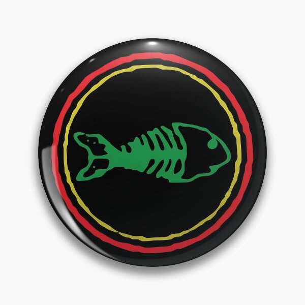 Item preview, Fish Skeleton Icon Red Yellow Circle designed and sold by Olliekotart.