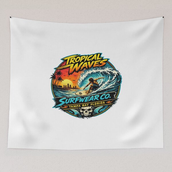 Item preview, Tropical Waves Surfwear Co. Logo - Skull 2026 - Tampa Bay, FL designed and sold by JBDesigns21.