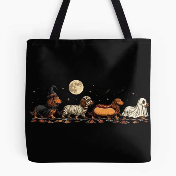 Item preview, Dachshund Halloween Costumes Wiener Dog Spooky Moon designed and sold by haitrieuic96.