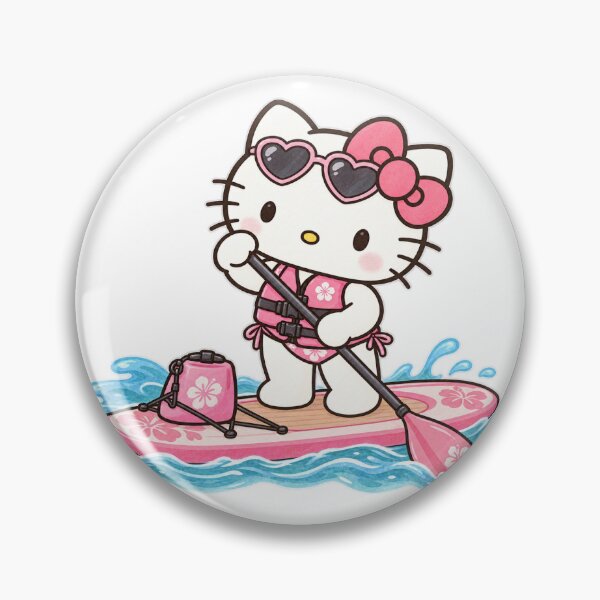 Item preview, Hello Kitty Paddle Boarding designed and sold by Jadedoodle.