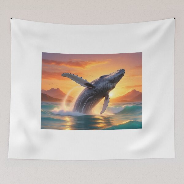 Item preview, Humpback Whale at Pacific Sunset designed and sold by Hawaii26.